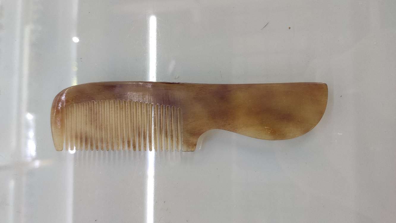 Xiaoping Natural Horn Comb 15 Cm Natural Horn Comb 15 Anchovies Specification drawing