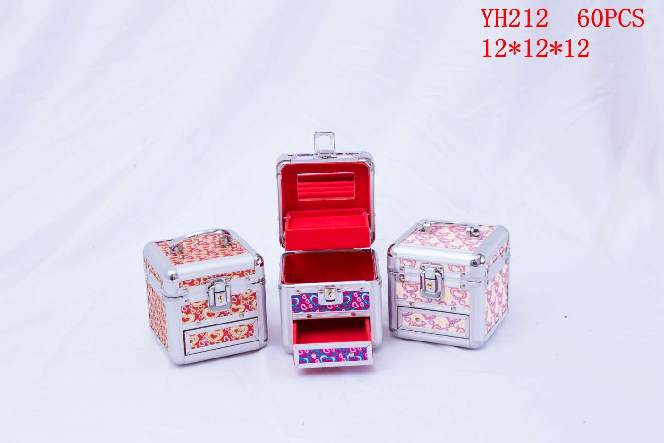 铝合金手拿化妆箱首饰盒图