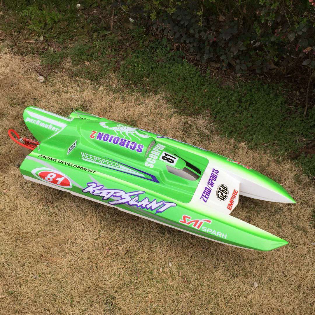 Rc model toy 32CC gasoline-powered high speed catamaran thumbnail