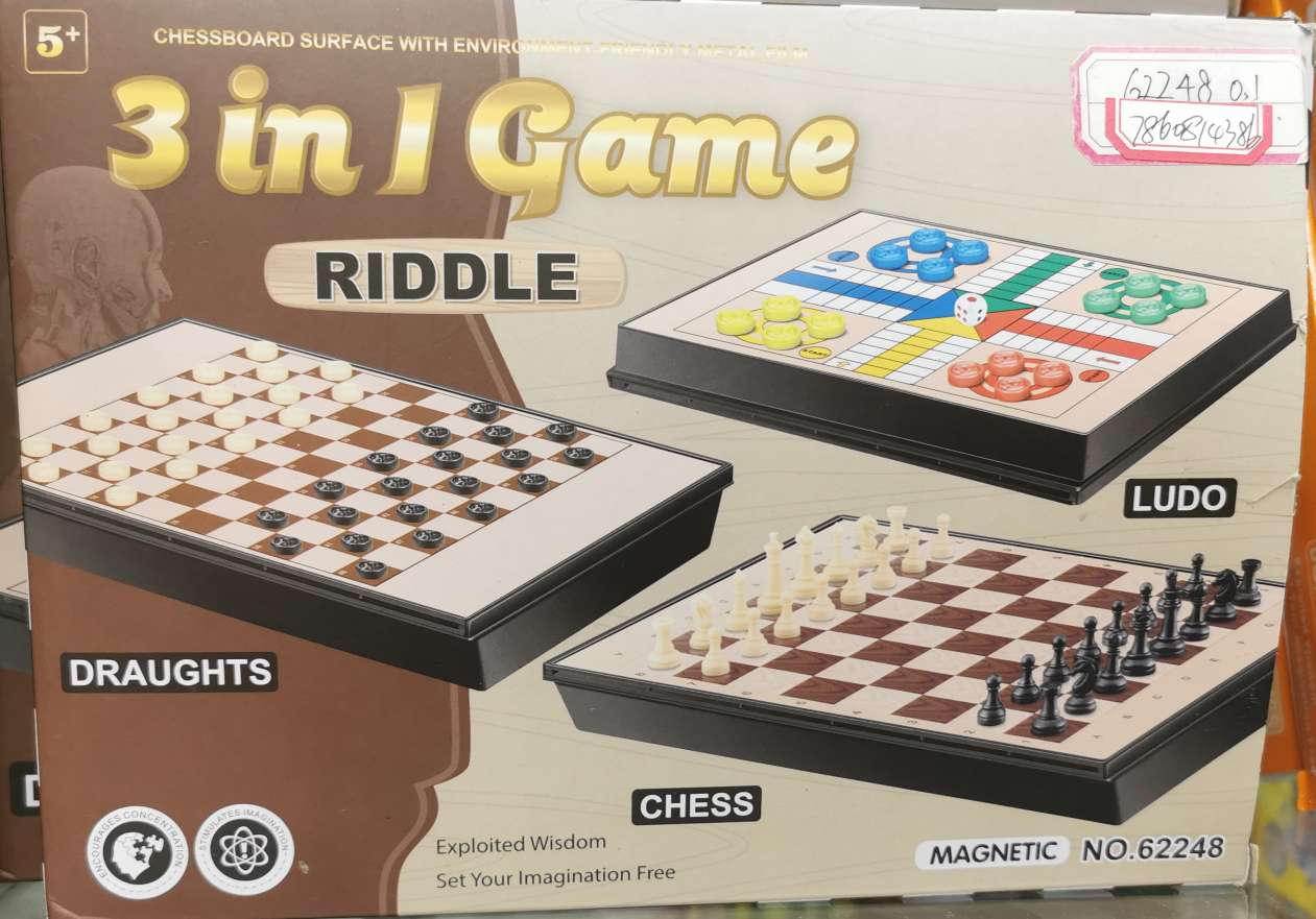 3 in 1  game 运动户外 休闲运动   游戏棋 益智游戏 开欣玩具