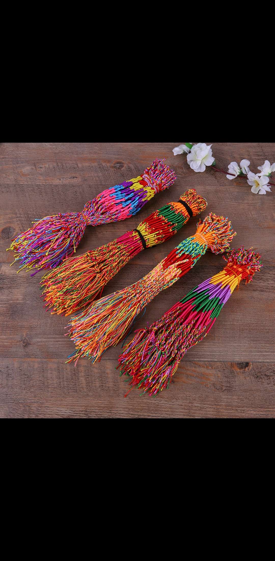 端午节五彩手链图