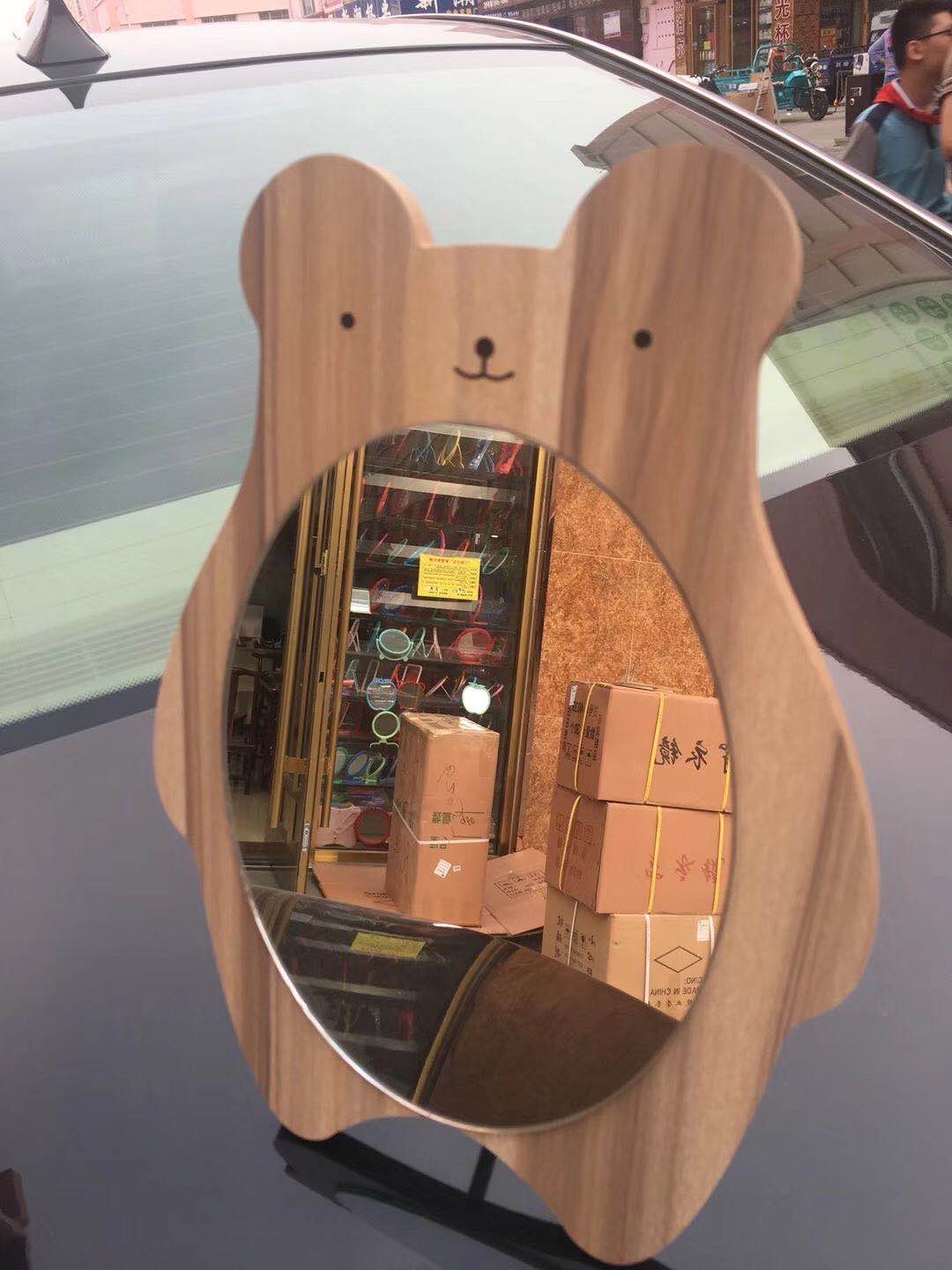 化妆镜可爱镜子小熊镜子方便使用宿舍厕所化妆台专用小巧可爱