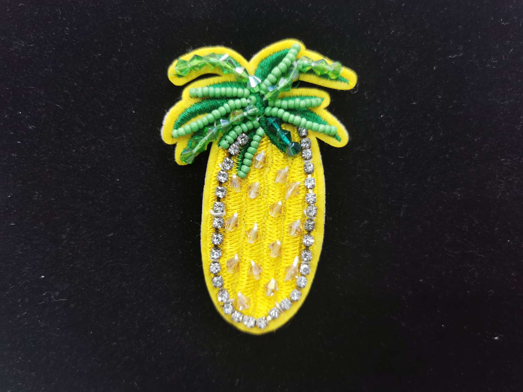 Hand stitched rice bead pineapple thumbnail