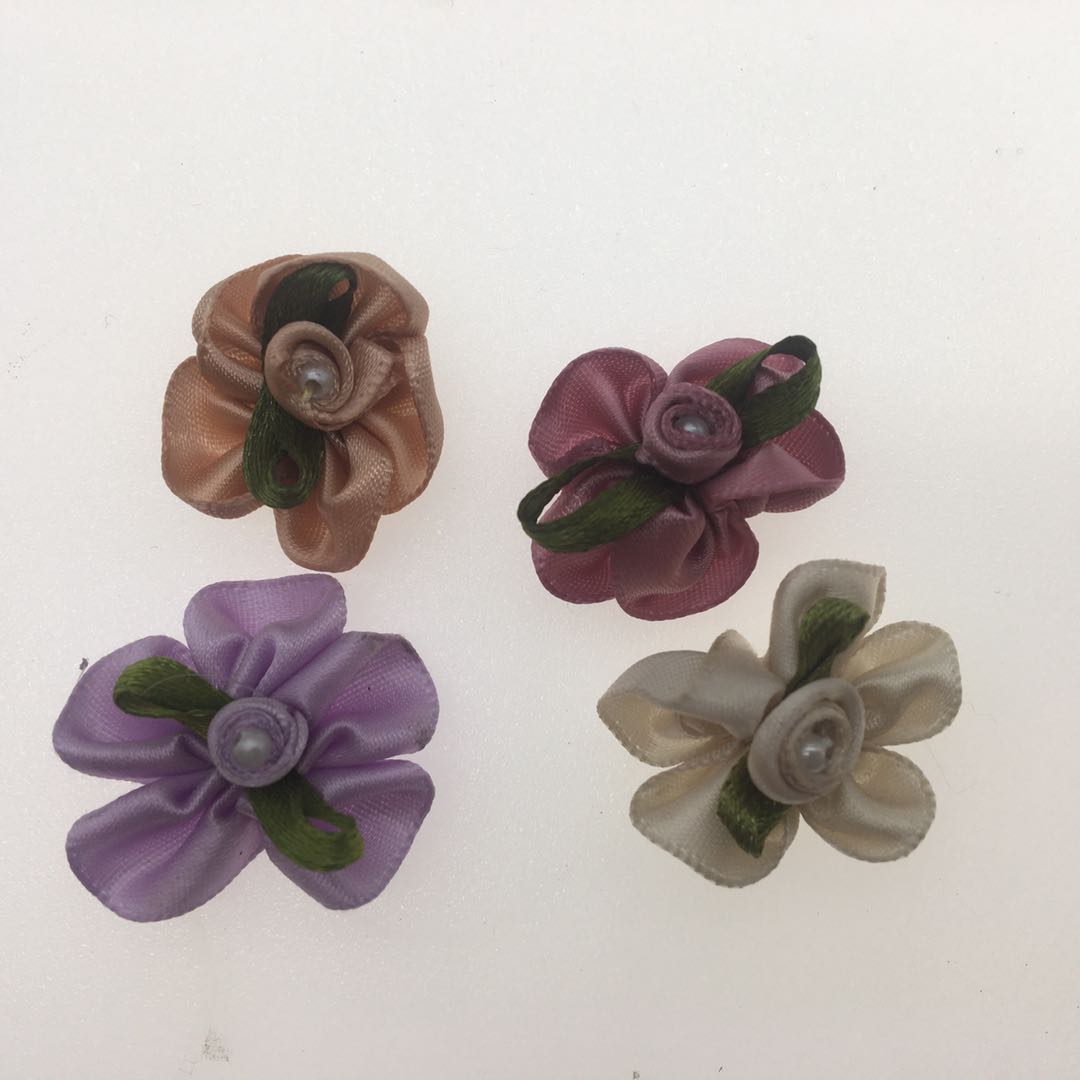 Añadir cuentas reverso más cinco pétalos hecho a mano flor batido a mano accesorios accesorios de juguete diy custom