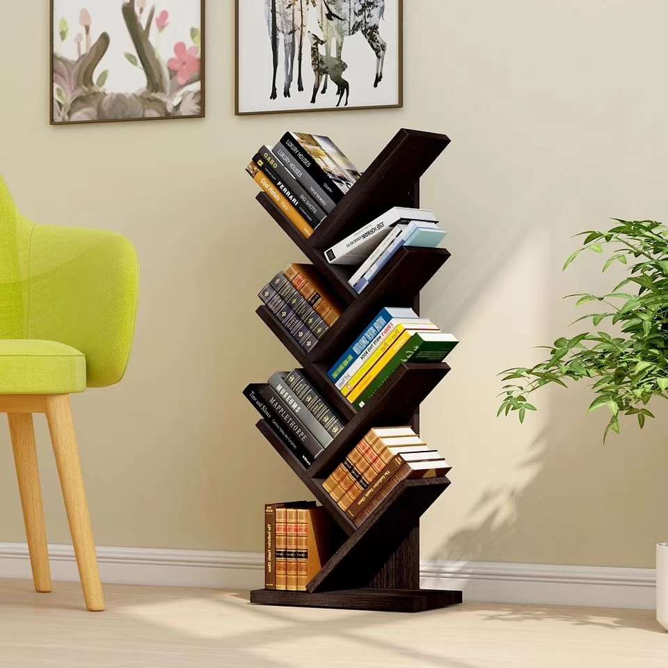 Creative tree-shaped bookshelf, floor-standing, simple and modern, simple and small bookcase for children and primary school students L1708 undefined