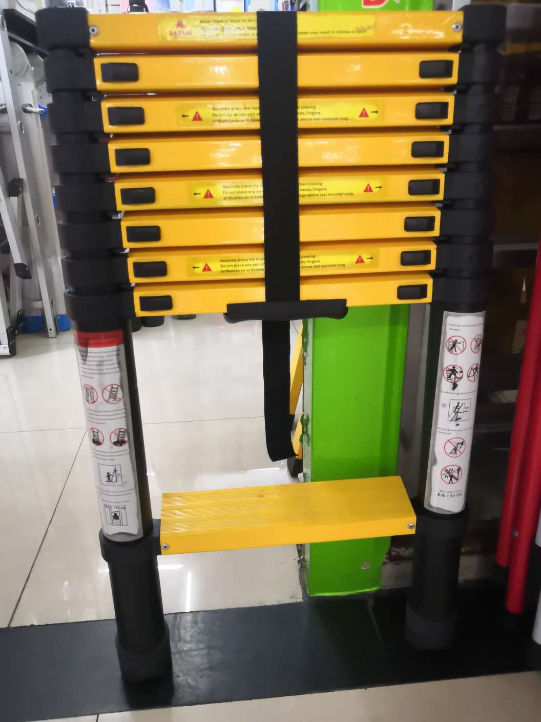 Aluminum ladder extension ladder spray bamboo ladder thumbnail