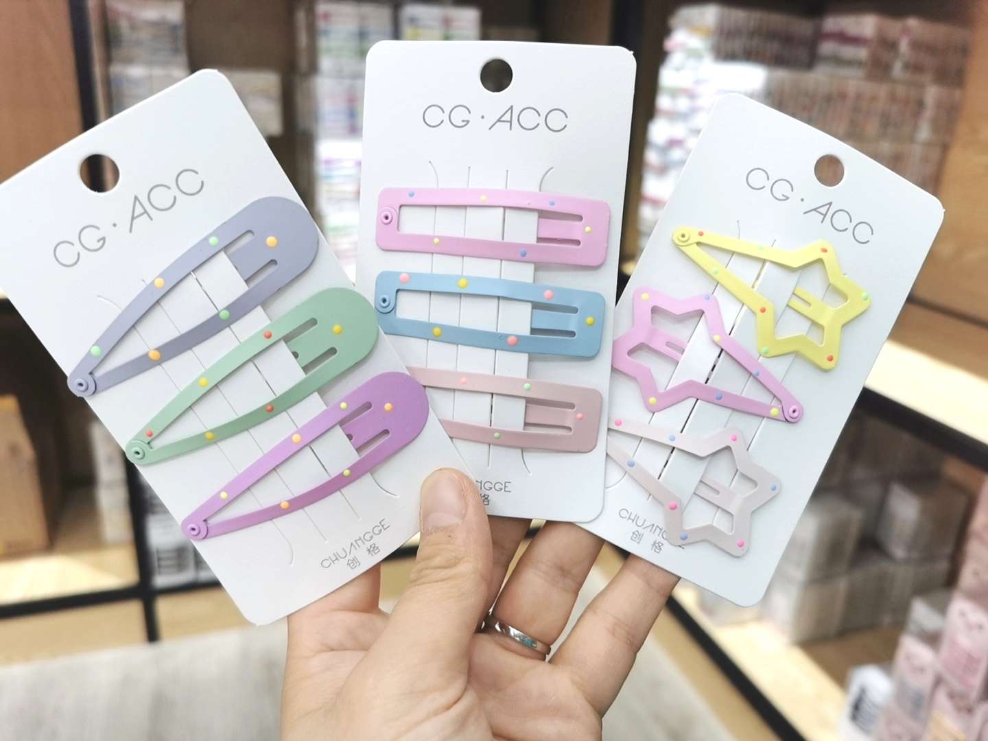 Korean-style polka dot BB holder, edge holder, internet-famous holder, trendy accessory, ins style, cute dot bb holder