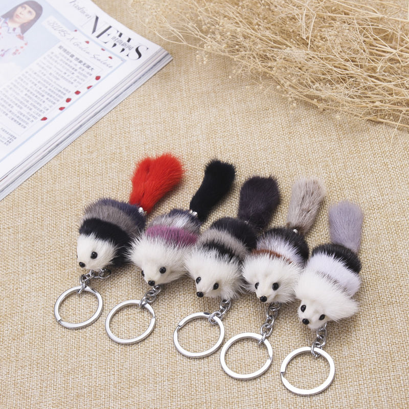 Bags, keychains, pendants, cute little fox fur, mink imitation, women's accessories, car fur, fox plush toys