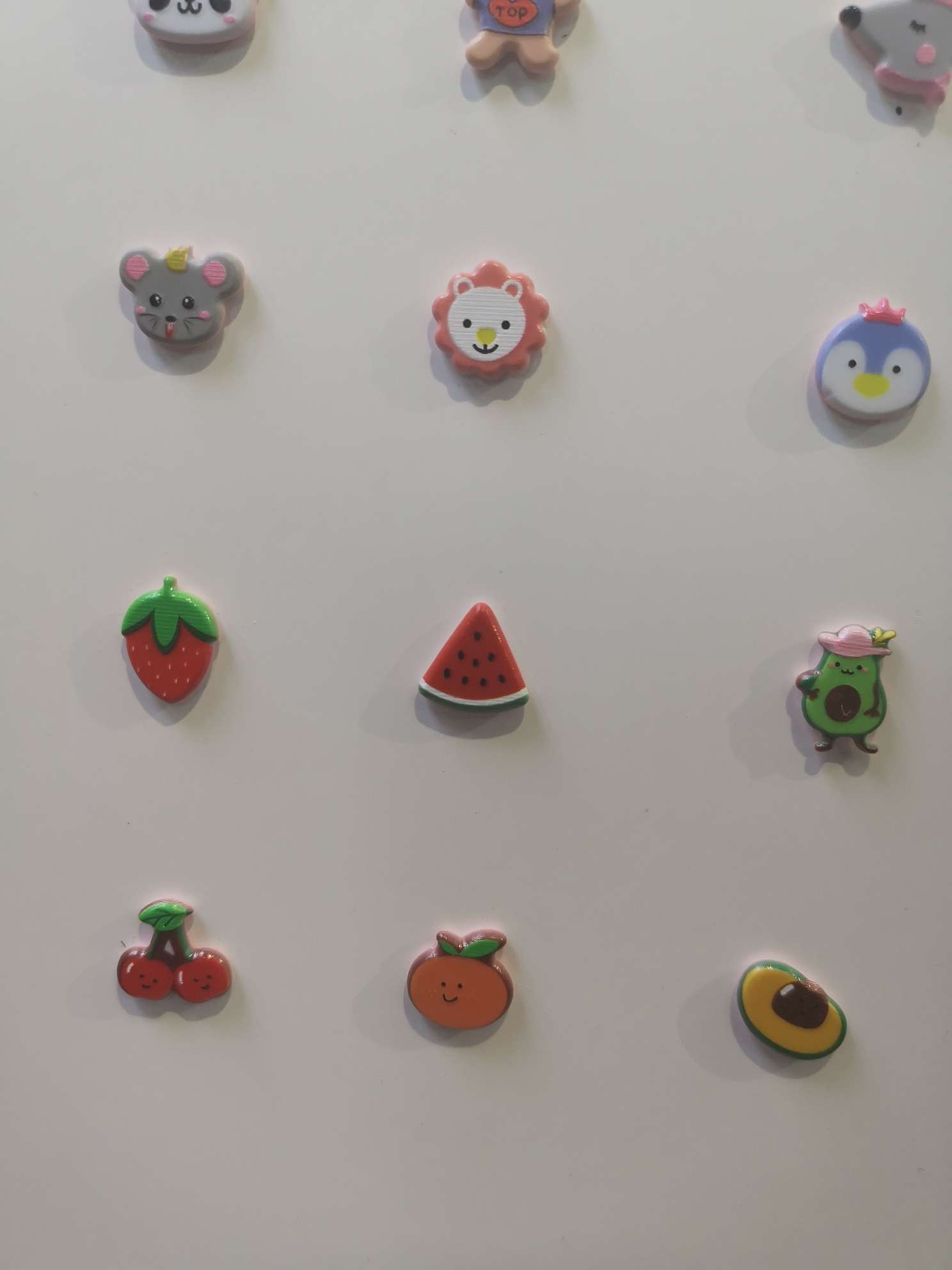 Mini fruit cartoon acrylic jewelry accessories that are popular online details Picture