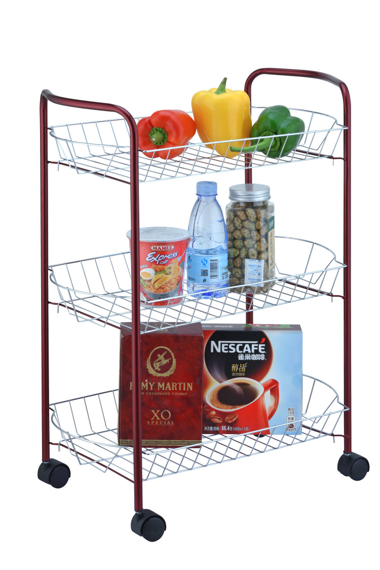Three-Layer Iron Flower Rack European Floor Multi-Layer Storage Rack Outdoor Bedroom Pot Rack Stepped Balcony Shelf Living Room Trolley