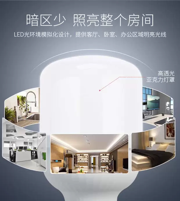 鸿雁LED球泡 3W  家装筒灯 工装筒灯 各种花灯都可以使用细节图