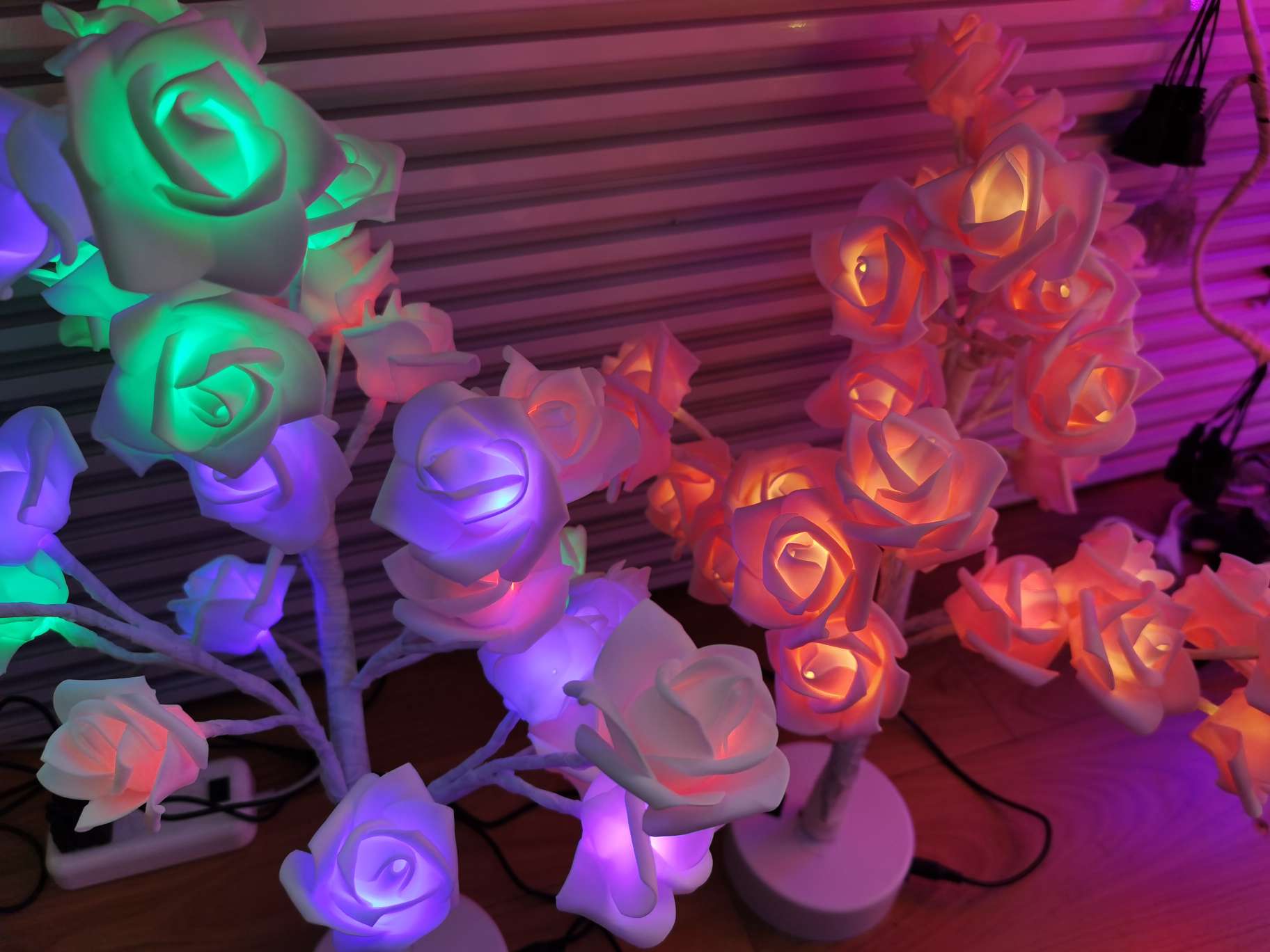 电池盒USV2用玫瑰花小树灯11