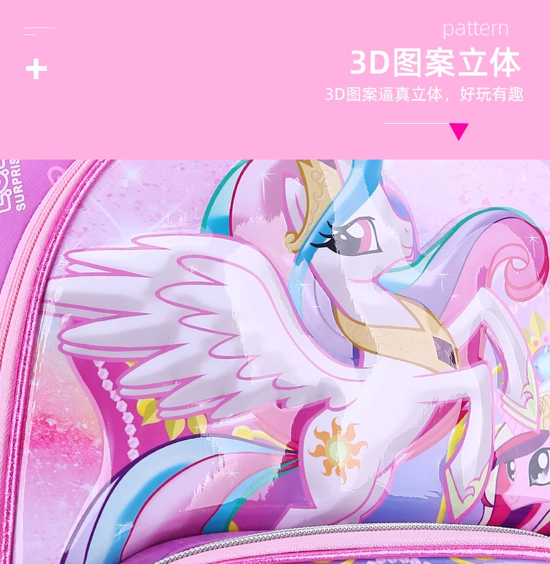 厂家直销卡通儿童拉杆书包多图案  多款式书包细节图