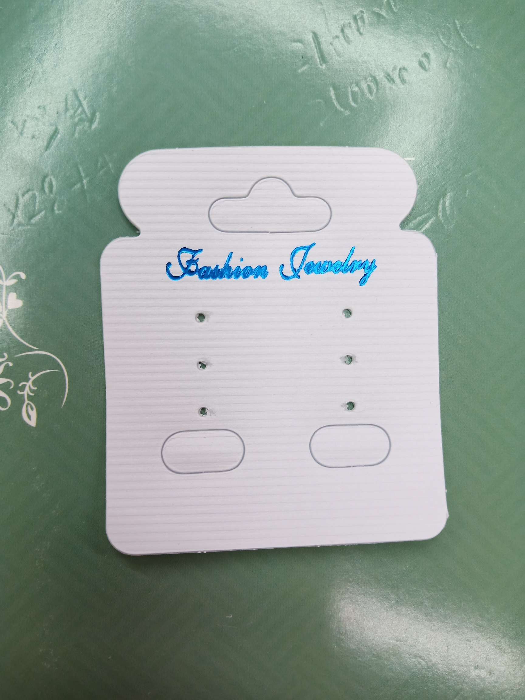 现货流行饰品耳环卡片5X6pVC贴纸可定做