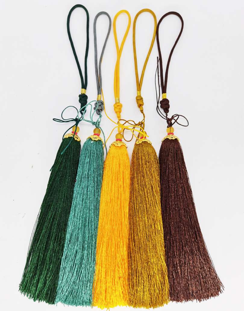 A series of versatile ancient-style and ancient costume accessories with handles, ice thread alloy caps and tassels