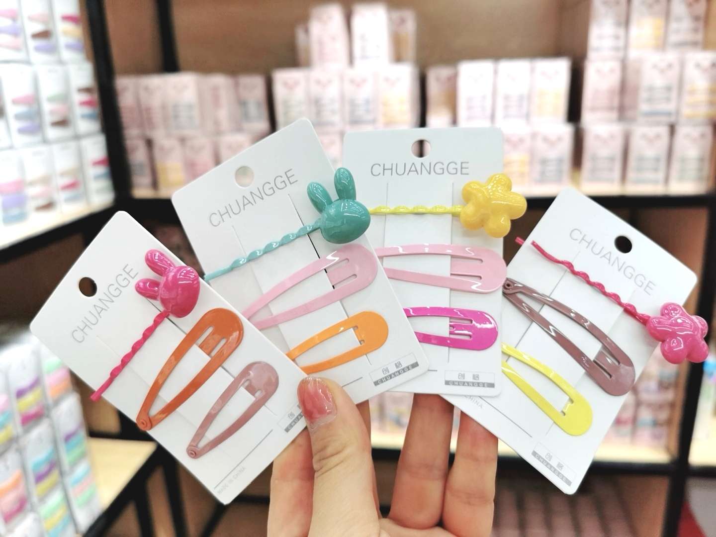 Korean-style trendy shiny and cute BB clip set