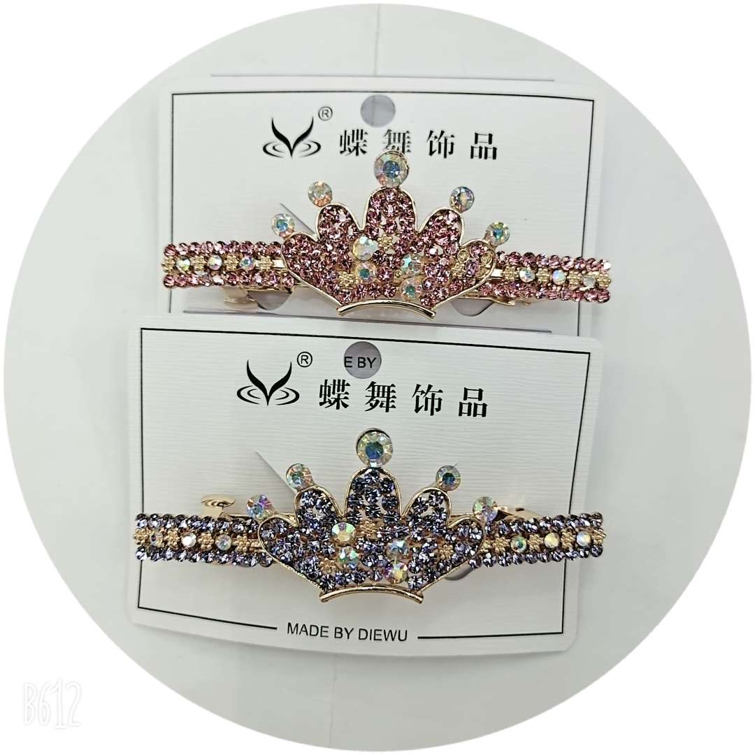 Fashion Crown Style Cross Clip