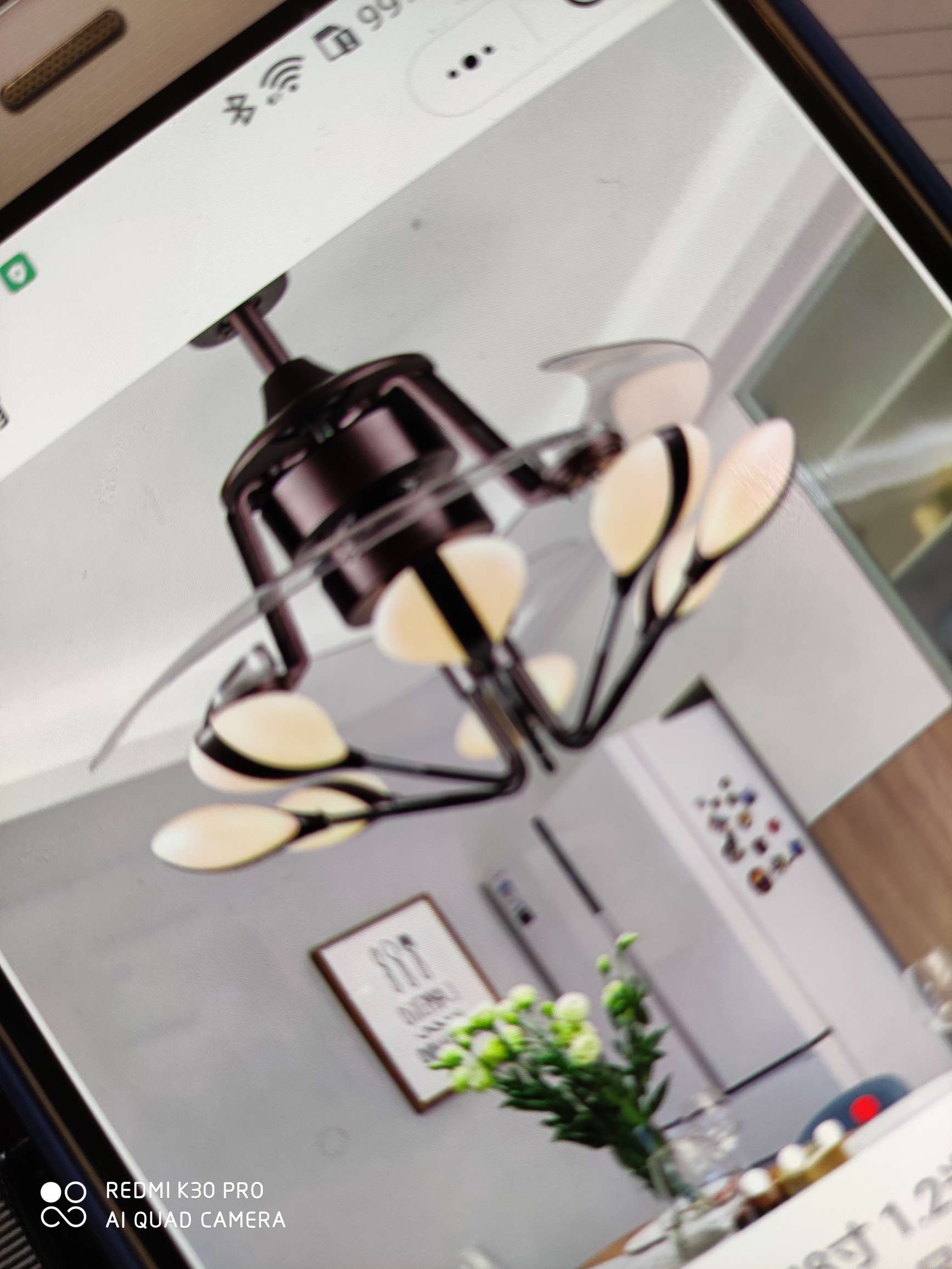 Wind Light FC3312 Fan lamp, 48-inch 1.2-meter LED10w+8 dual-color variable light details Picture
