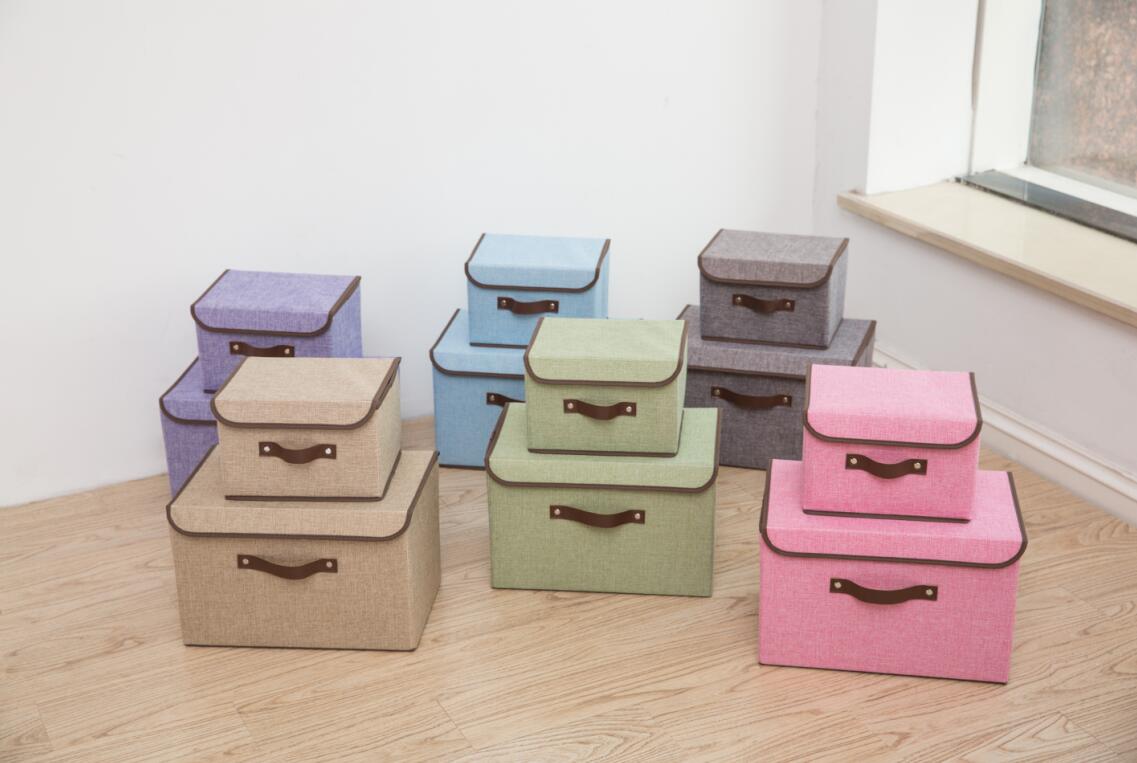 棉麻收纳箱，两件套收纳箱。棉麻收纳箱，两件套收纳箱。详情图8