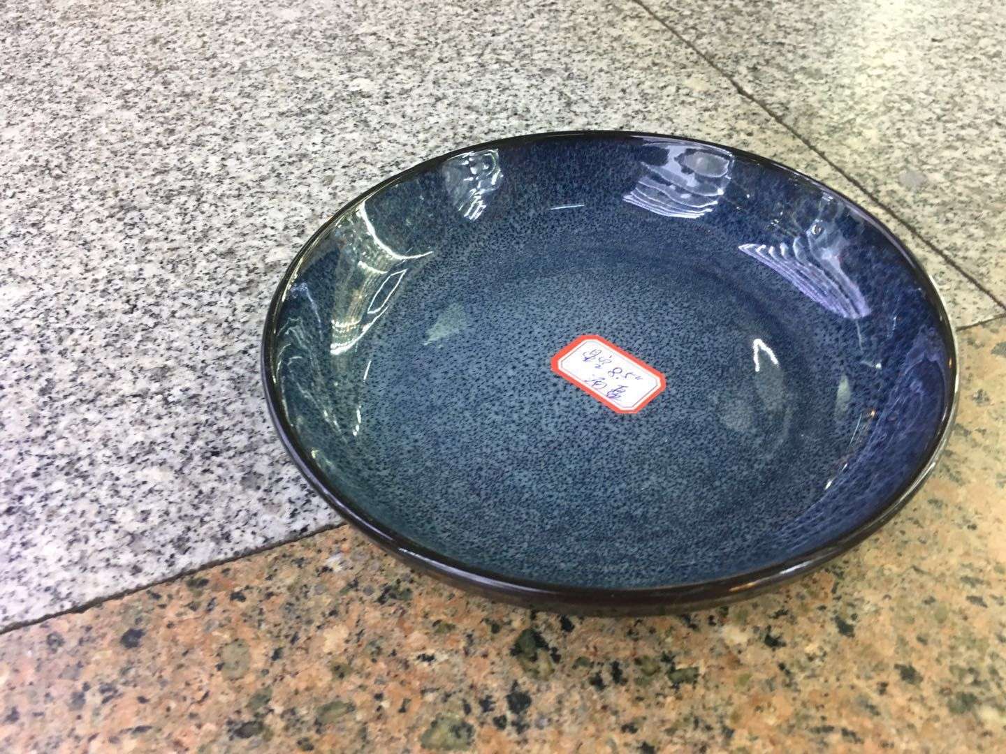 Blue rice plate details Picture