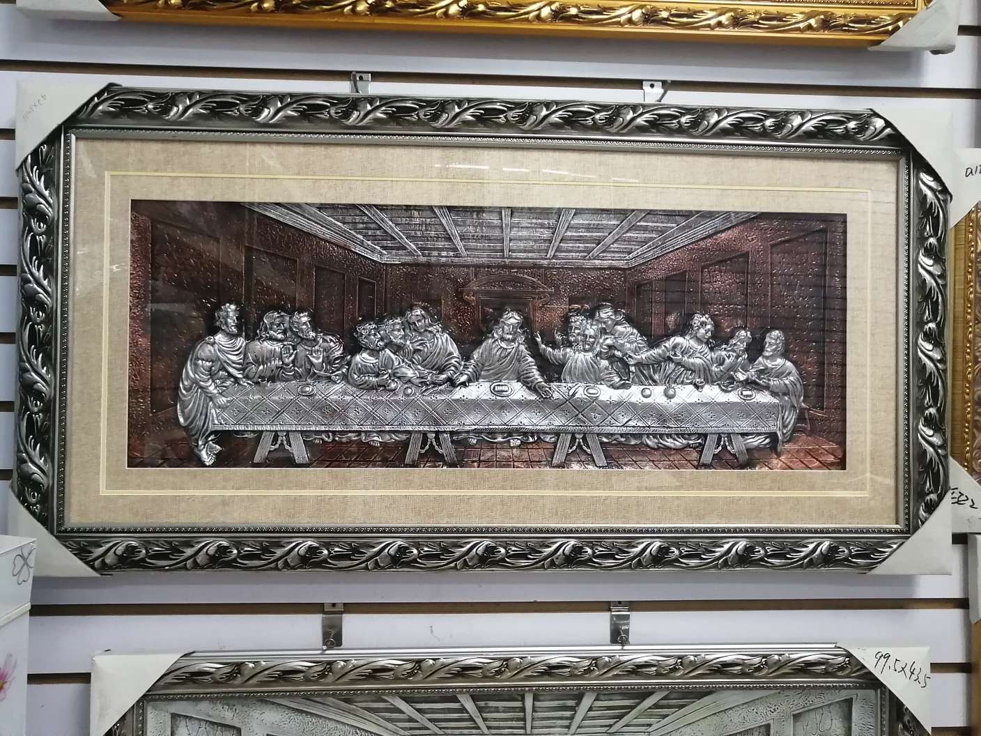 Factory direct card paper painting archaize bronze painting religious figures decorative painting the last supper thumbnail