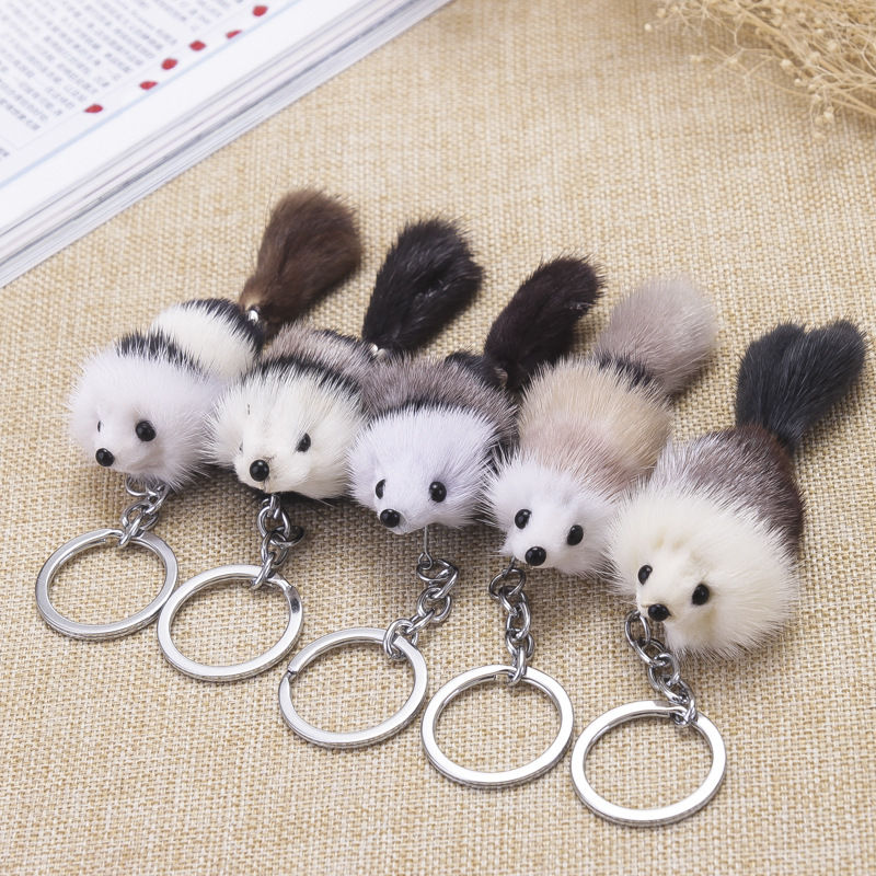 Bags, keychains, pendants, cute little fox fur, mink imitation, women's accessories, car fur, fox plush toys undefined