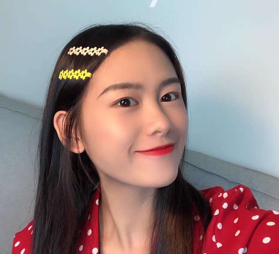 Korean-style polka dot BB clip, edge clip, internet-famous clip, trendy accessory, ins style, cute bb clip, irregular-shaped straight clip