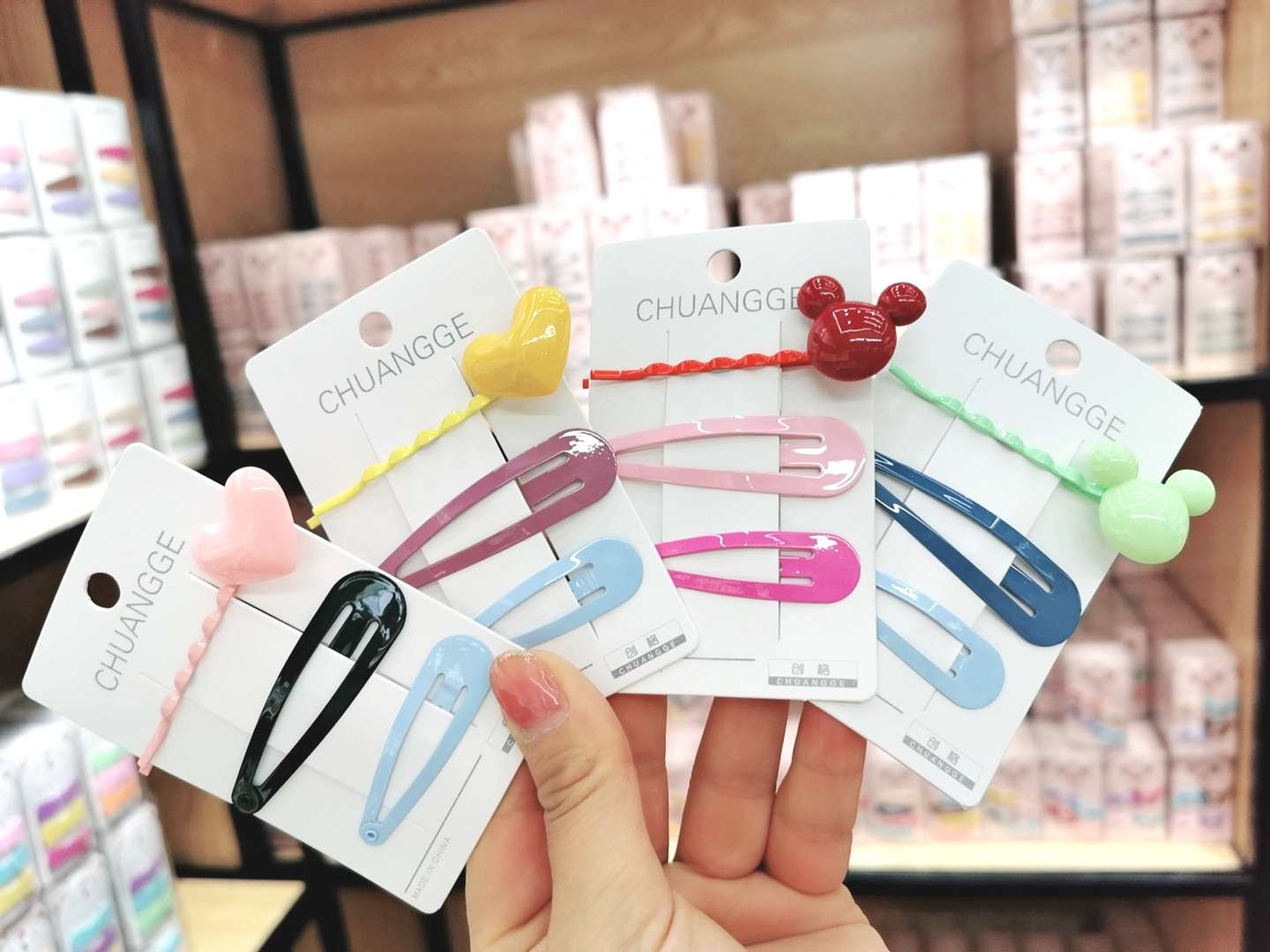 Korean-style trendy shiny and cute BB clip set details Picture