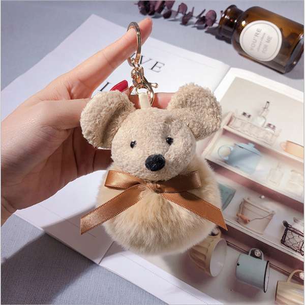 Soft and cute plush mouse keychain, creative pom-pom doll, hanging decoration, year-end party gift, women's bag decoration for the Year of the Rat Application Scenario