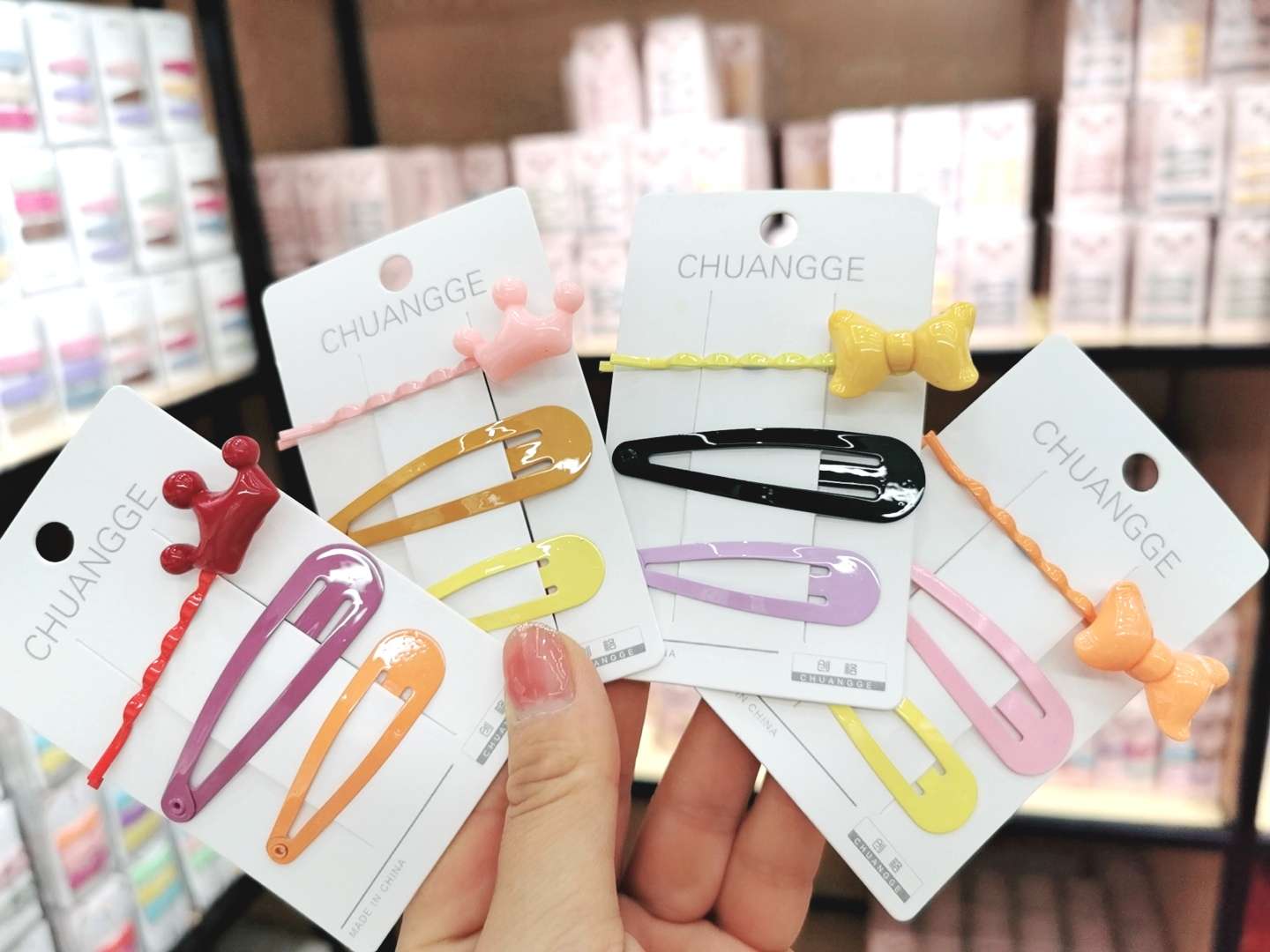 Korean-style trendy shiny and cute BB clip set Specification image