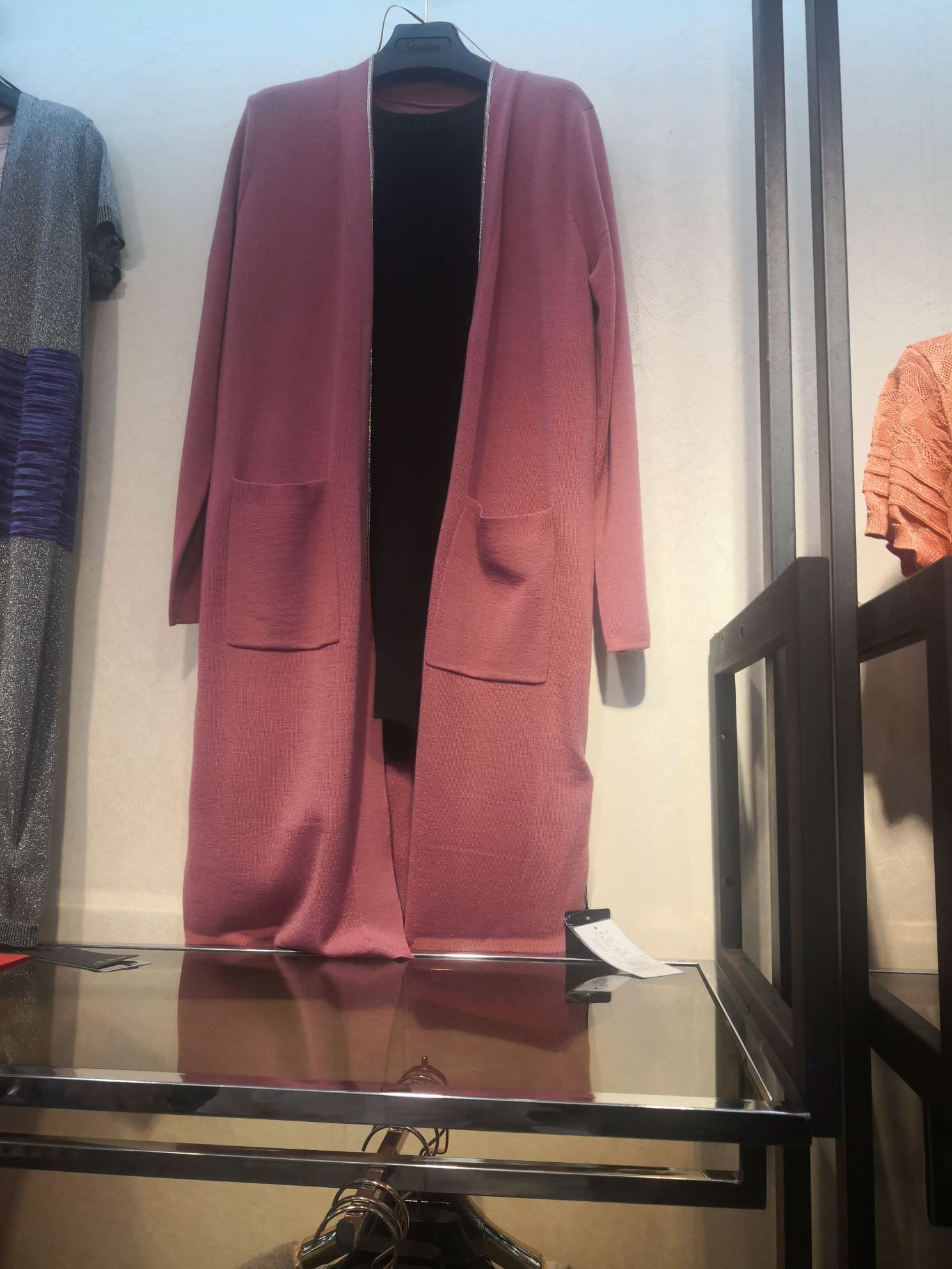 Open a cardigan