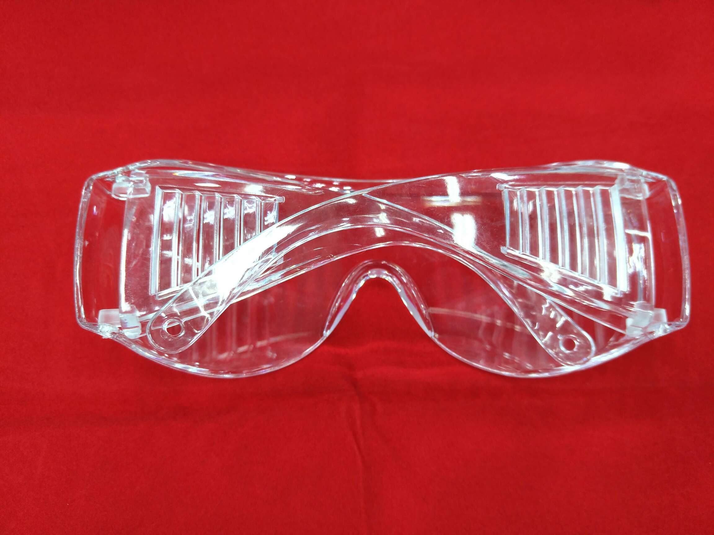 HLL transparent one-piece frame, louver, mirror leg goggles, labor protection, anti-splash, anti-impact, dust-proof, wind-sand-proof, anti-fog, men's and women's cycling transparent protective glasses, high-definition, wide field of view, non-anti-fog goggles undefined