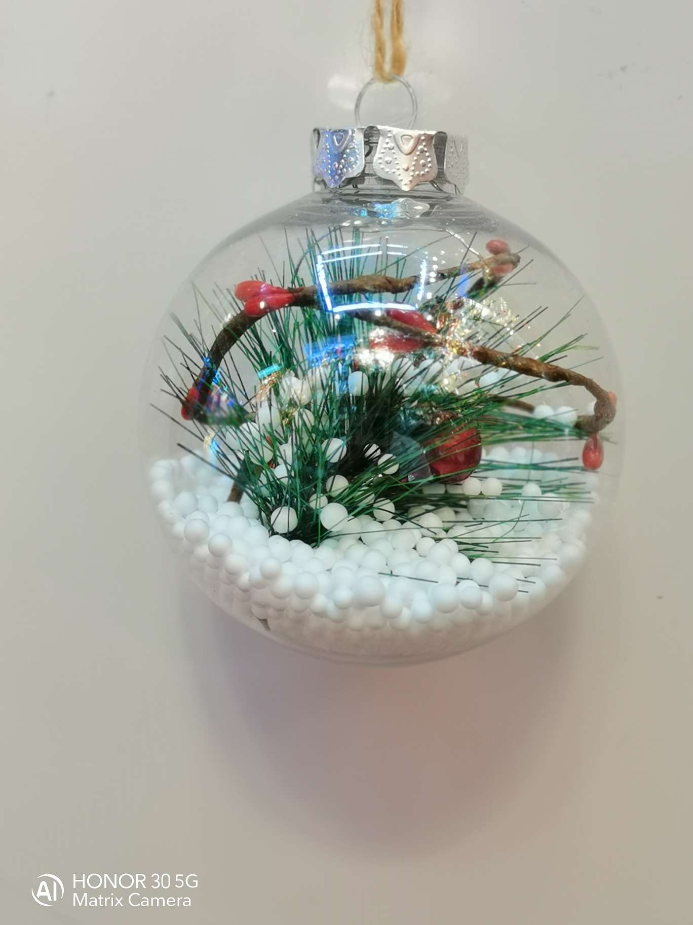 圣诞产品圣诞树装饰品泡沫球透明球带灯