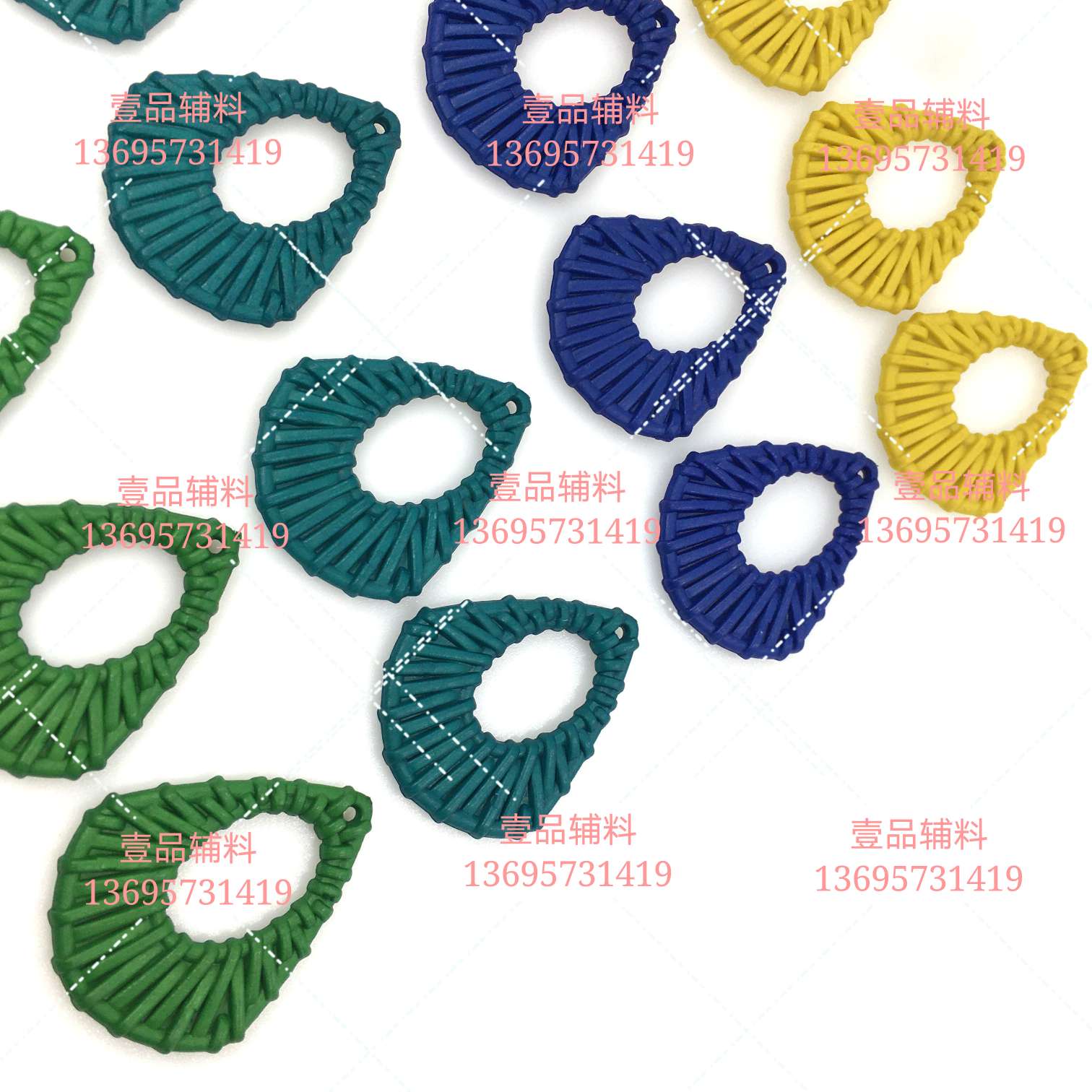 Imitation woven acrylic earrings accessories DIY chain plastic jewelry accessories manufacturers thumbnail