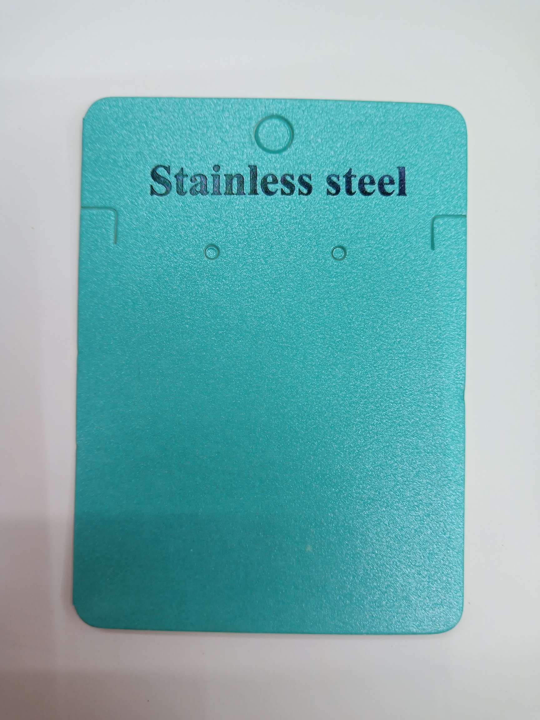 现货流行饰品项链耳环套装卡片350克纸6x8纸贴绿纸可定做