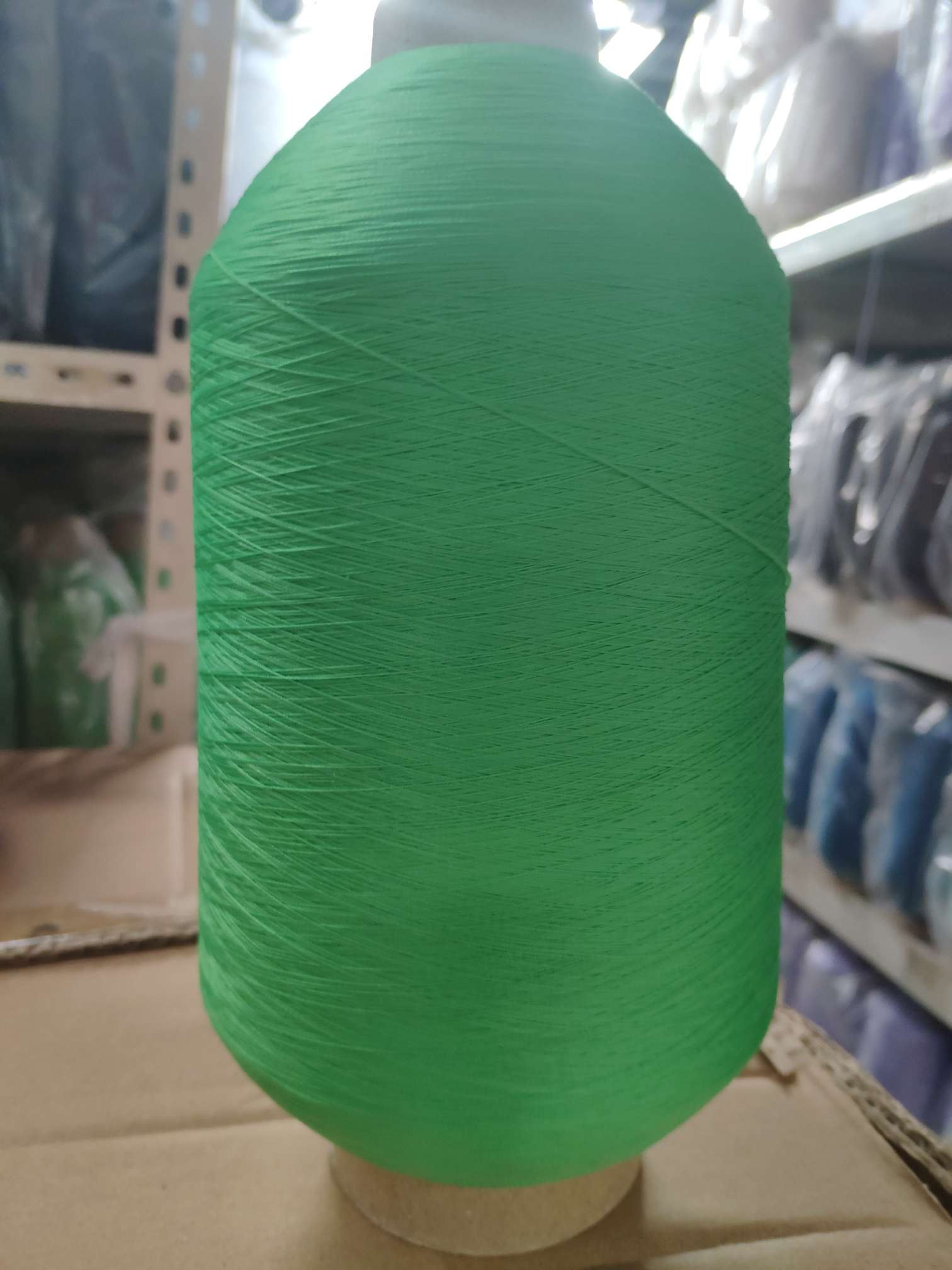 Direct sales of nylon high-elastic filament from the manufacturer. Colored nylon elastic filament in stock. 40D, 70D, 100D, 200D, green