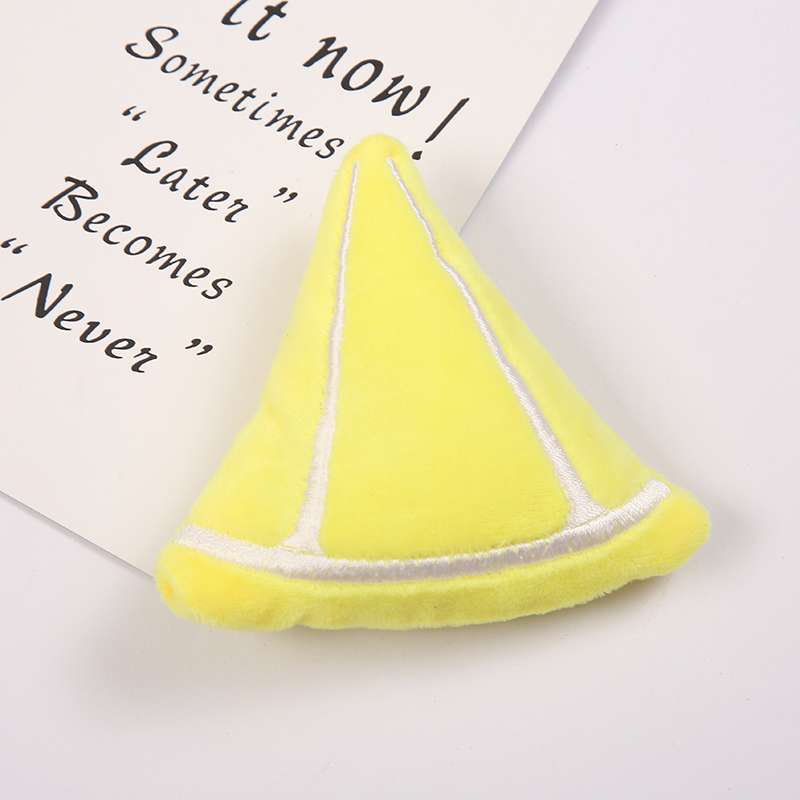 爆款水果网红发夹，发带，围巾，服装毛绒卡通配件产品图