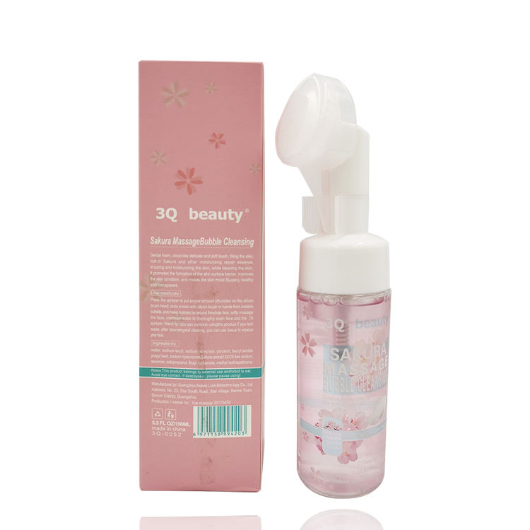 3Q beauty Nourishes Skin with Cherry Blossom Massage Cleansing Bubbles Item Picture