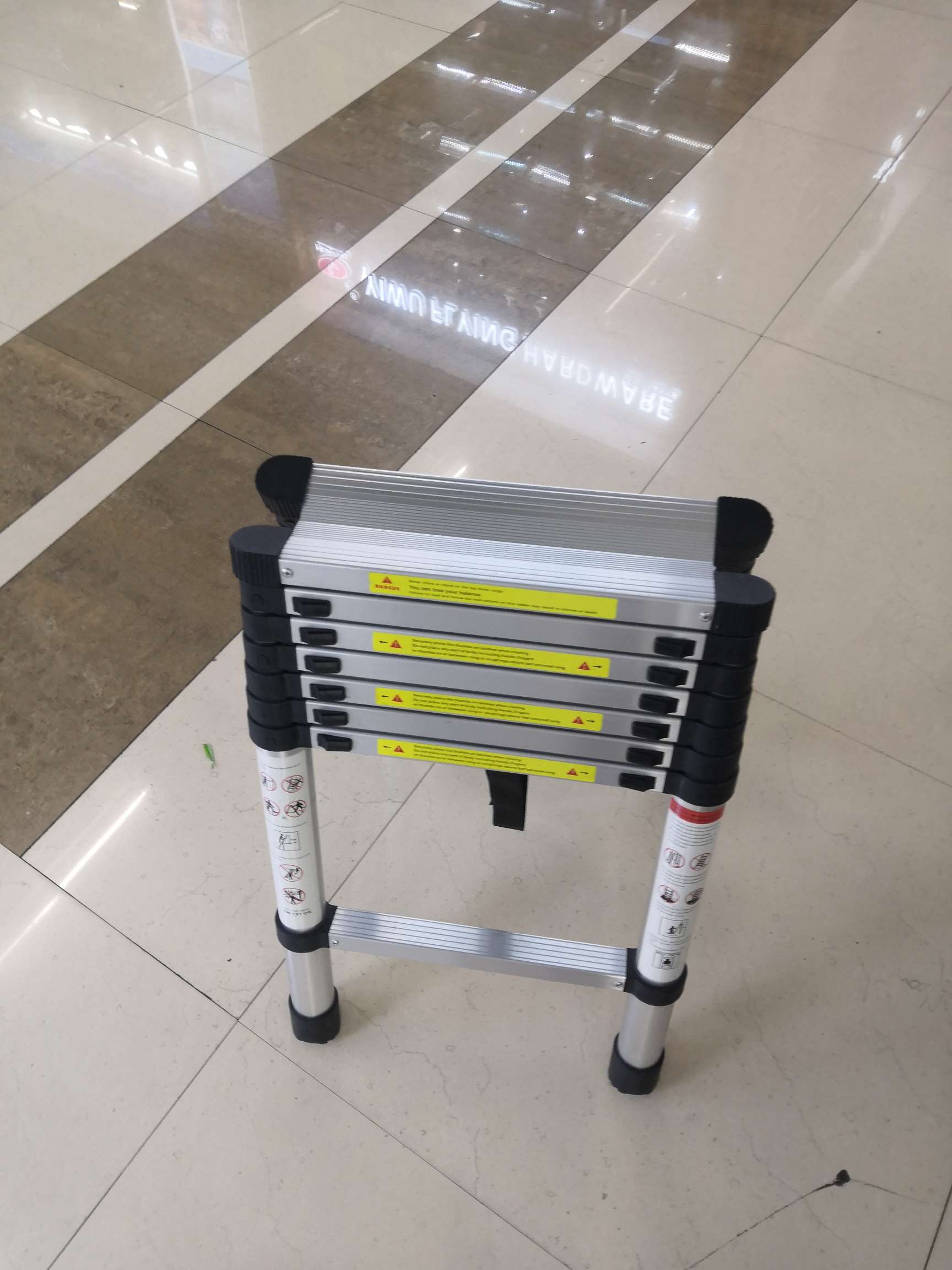 Aluminium alloy telescopic ladder bamboo joint ladder 3.2 meters thumbnail
