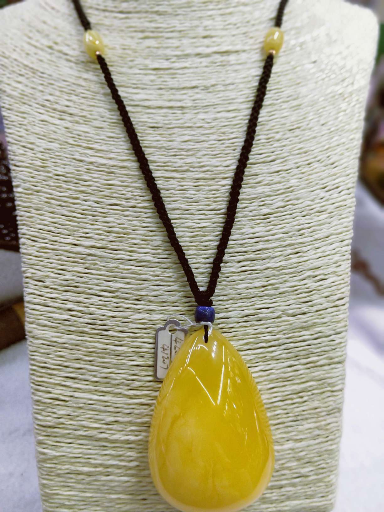 Natural amber pendant
