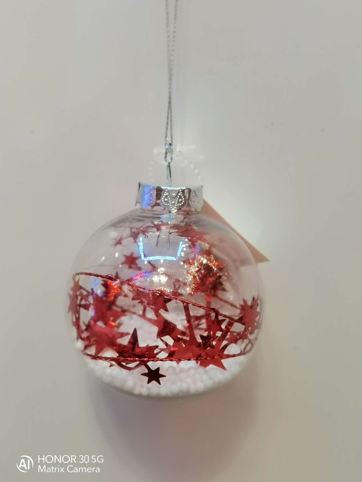 Christmas ball Christmas tree decoration Transparent ball illuminated Christmas tree