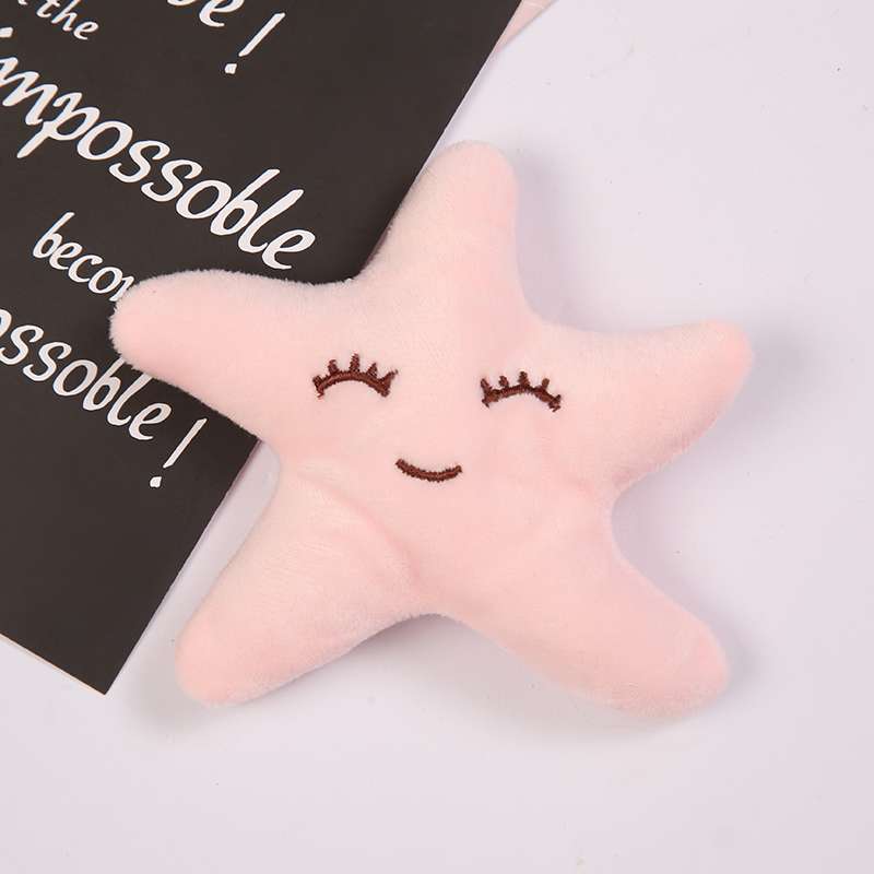 爆款毛绒卡通海星 围巾。发带,BB夹.服装辅料产品图