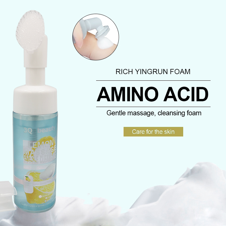 3Q b beauty Moisturizing Ingredients Gentle Facial Dirt Lemon Massage Cleansing bubbles Application Scenario