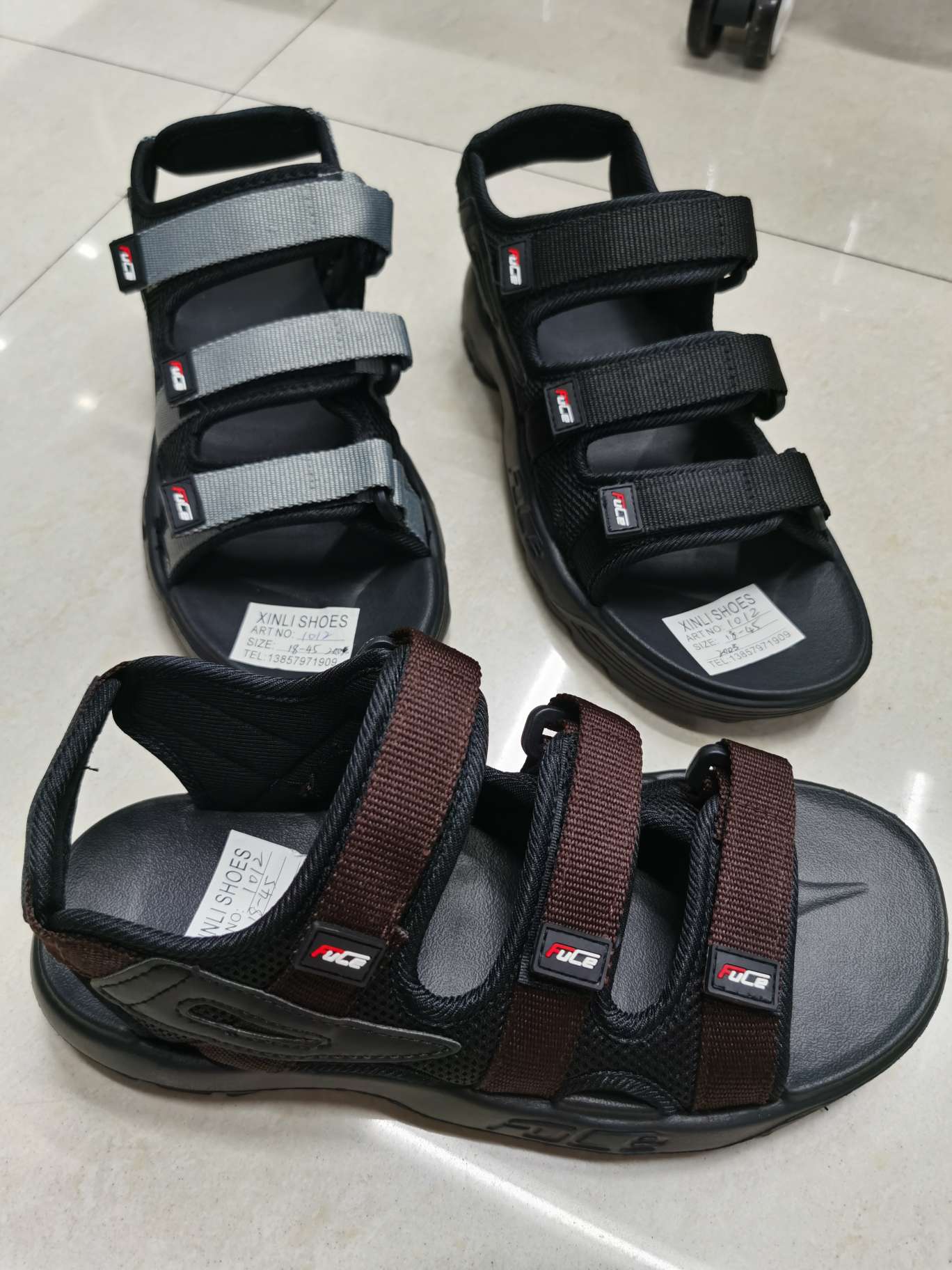 EVA beach shoes with webbing tops