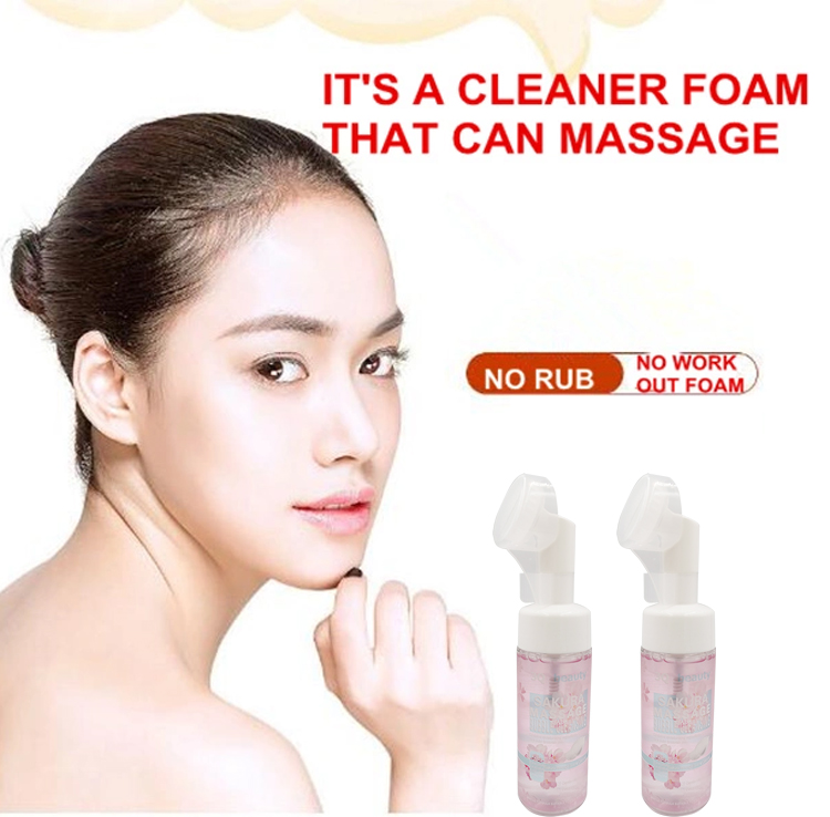 3Q beauty Nourishes Skin with Cherry Blossom Massage Cleansing Bubbles Application Scenario