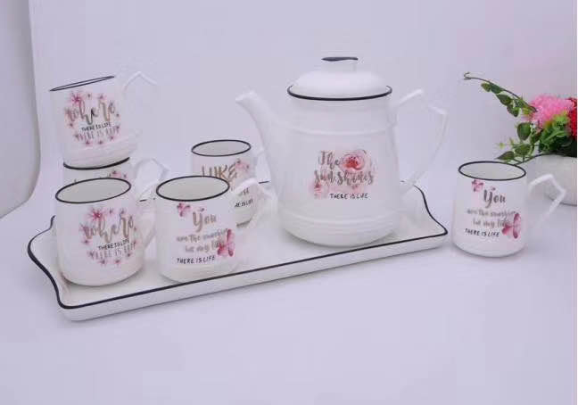 Premium ceramic tea set details Picture