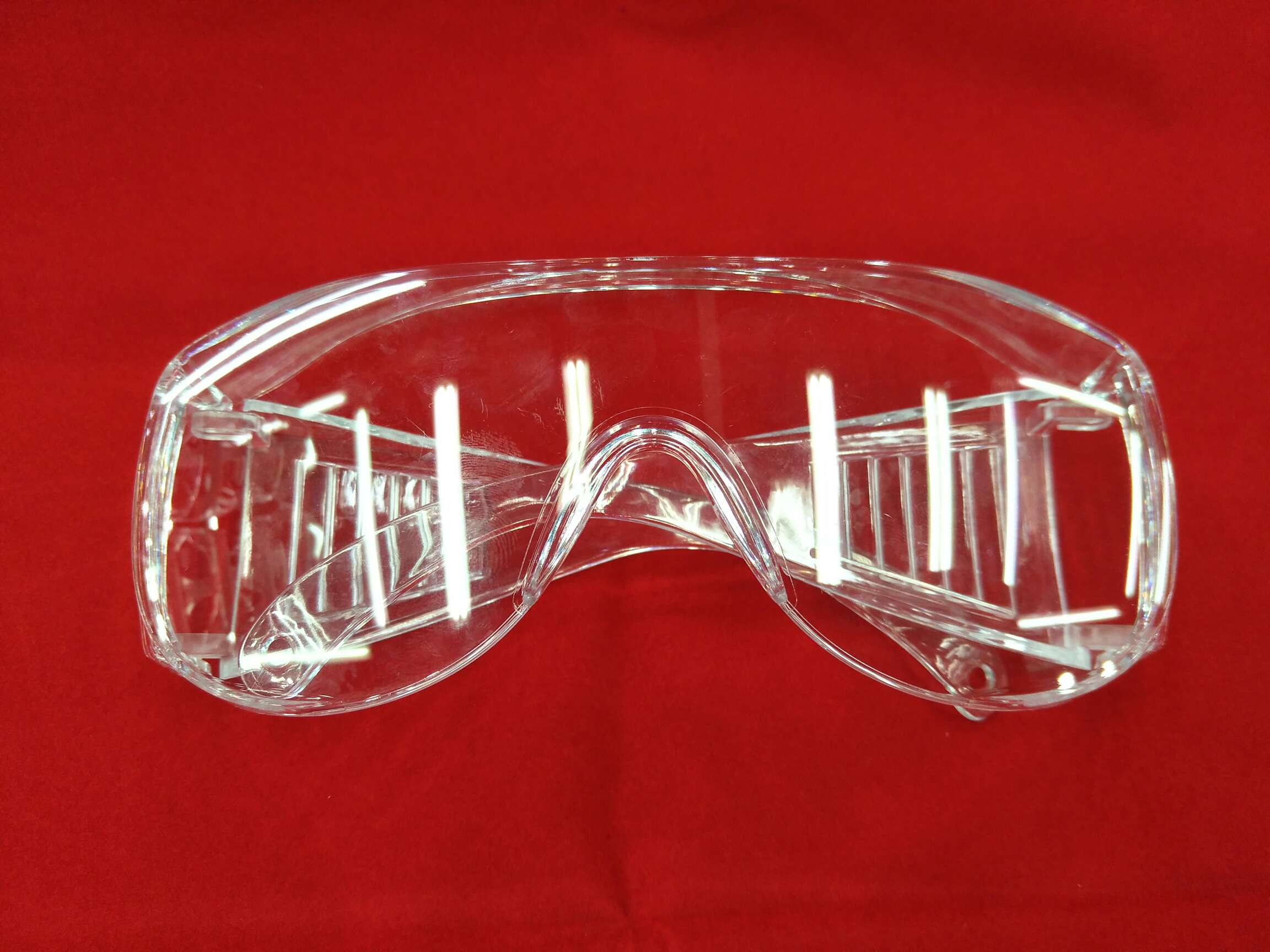 HLL transparent one-piece frame, louver, mirror leg goggles, labor protection, anti-splash, anti-impact, dust-proof, wind-sand-proof, anti-fog, men's and women's cycling transparent protective glasses, high-definition, wide field of view, non-anti-fog goggles