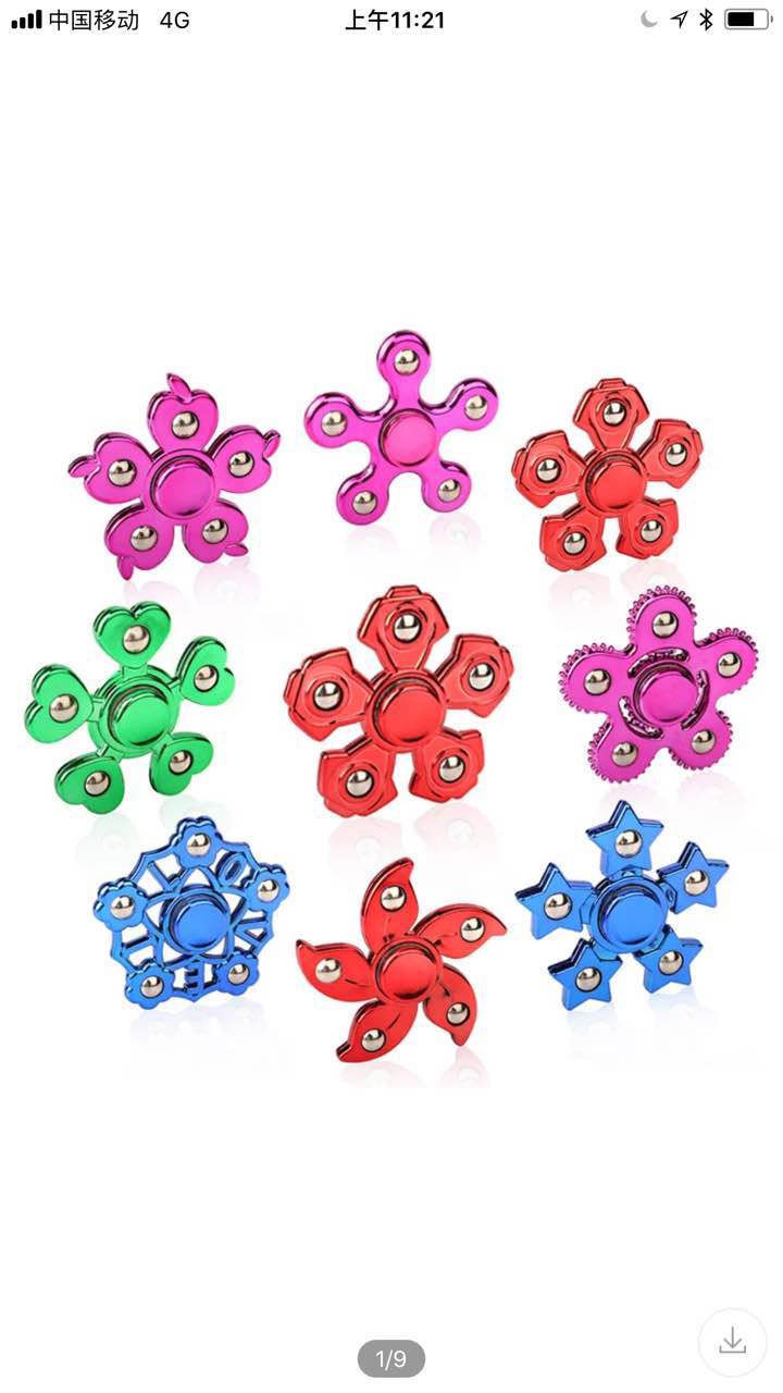 多花样款式电镀指尖陀螺手指玩具带减压随从玩具批发 厂价销售