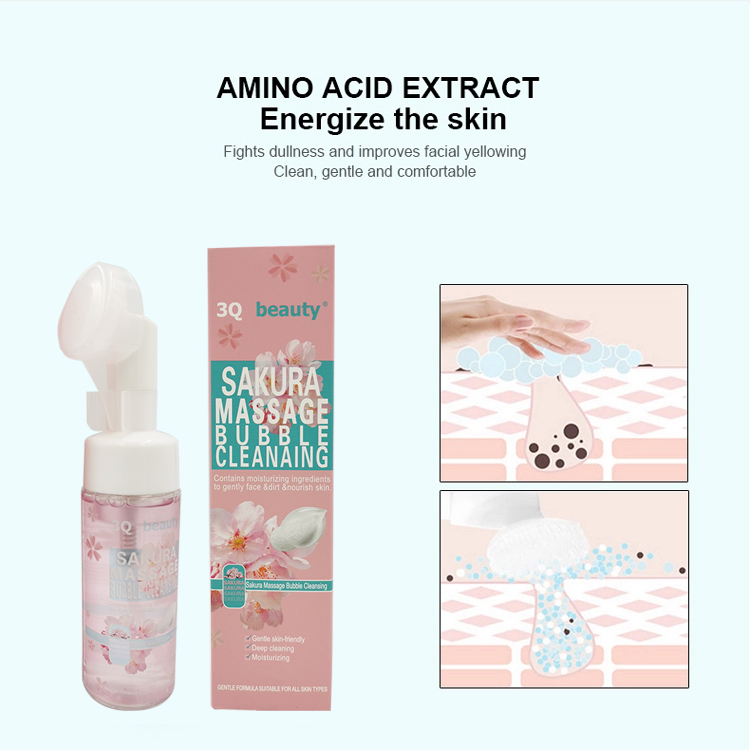 3Q beauty Nourishes Skin with Cherry Blossom Massage Cleansing Bubbles Specification drawing