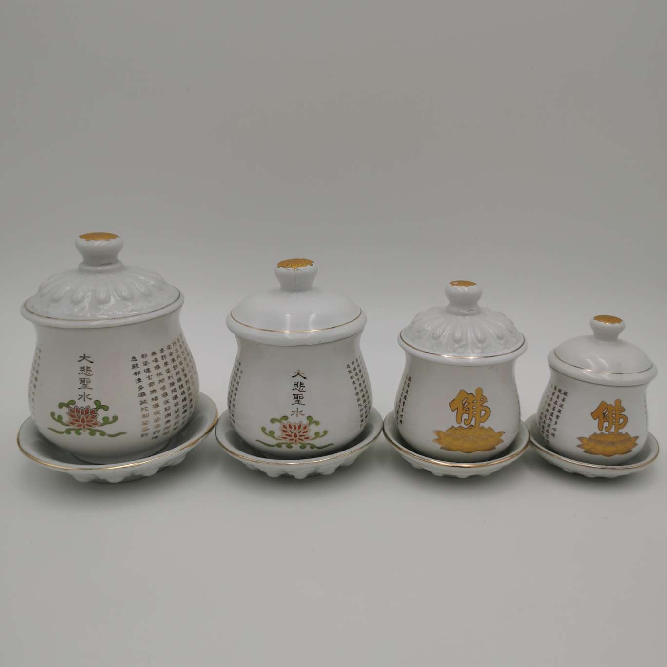 Ceramic Buddha character holy water cup